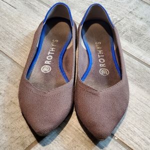 Rothy's Mink Pointed Toe Flats